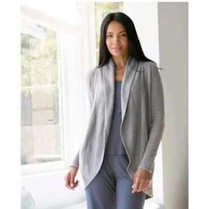 Barefoot Dreams CozyChic Lite Knit
Open Front Cardigan Sweater Size M